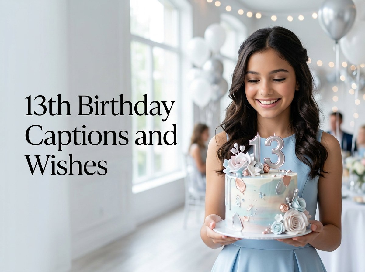 13th Birthday Captions and Wishes