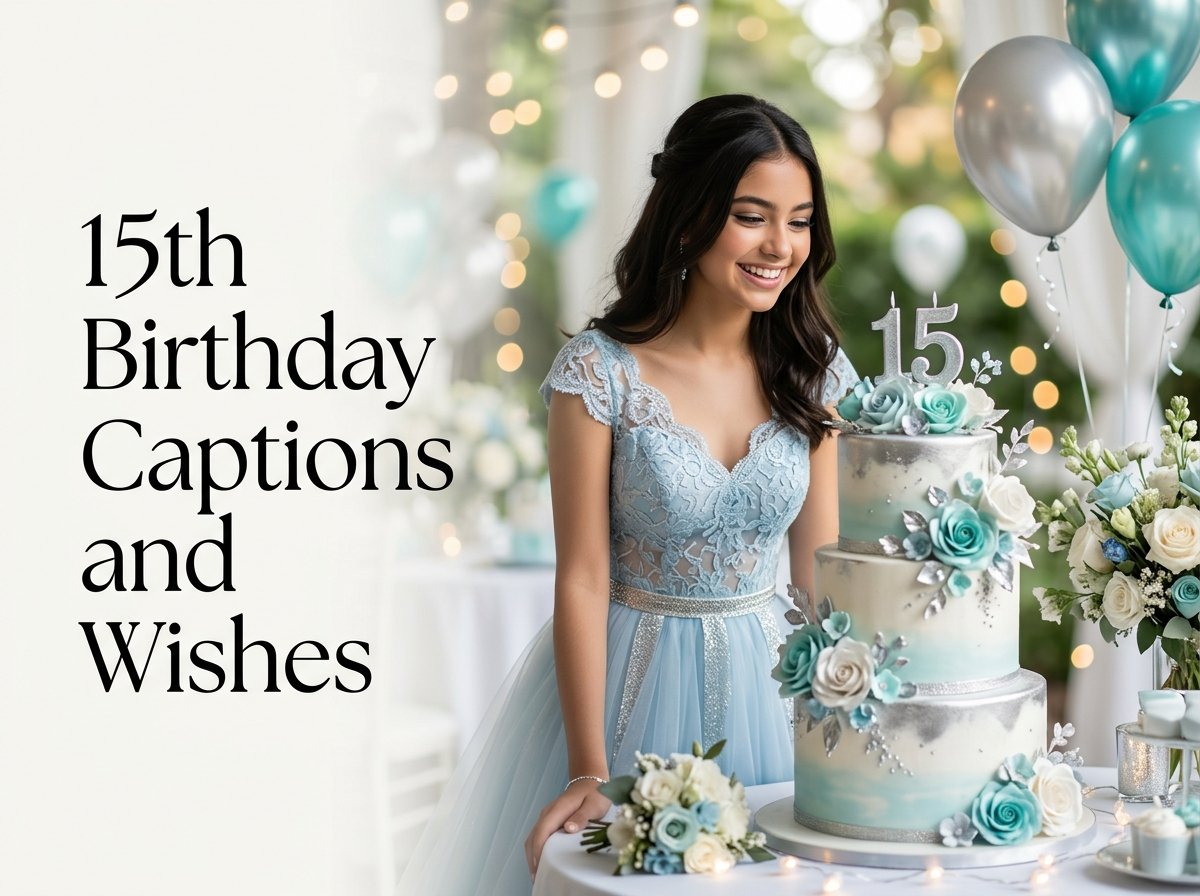 15th Birthday Captions and Wishes