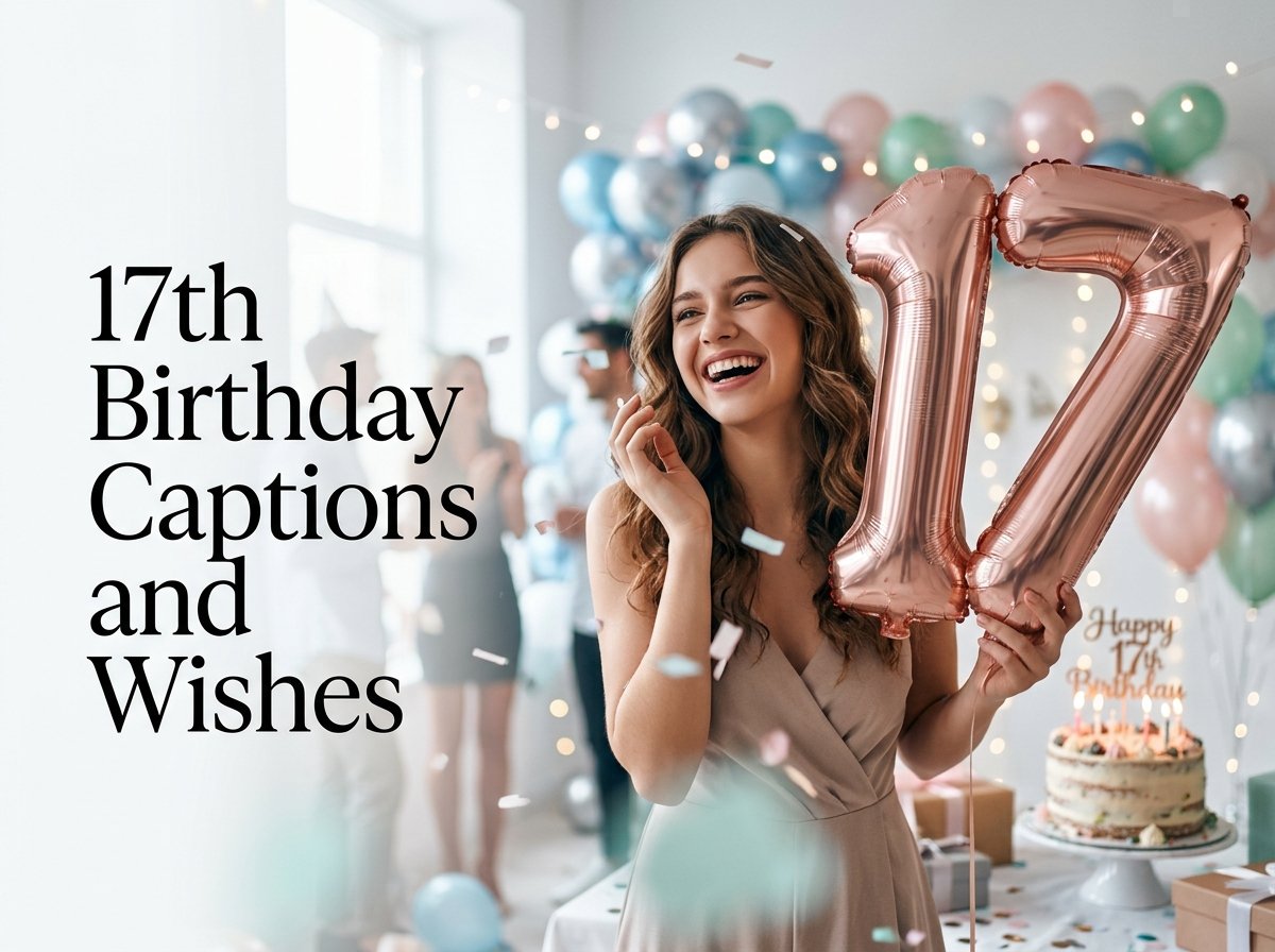 17th Birthday Captions and Wishes