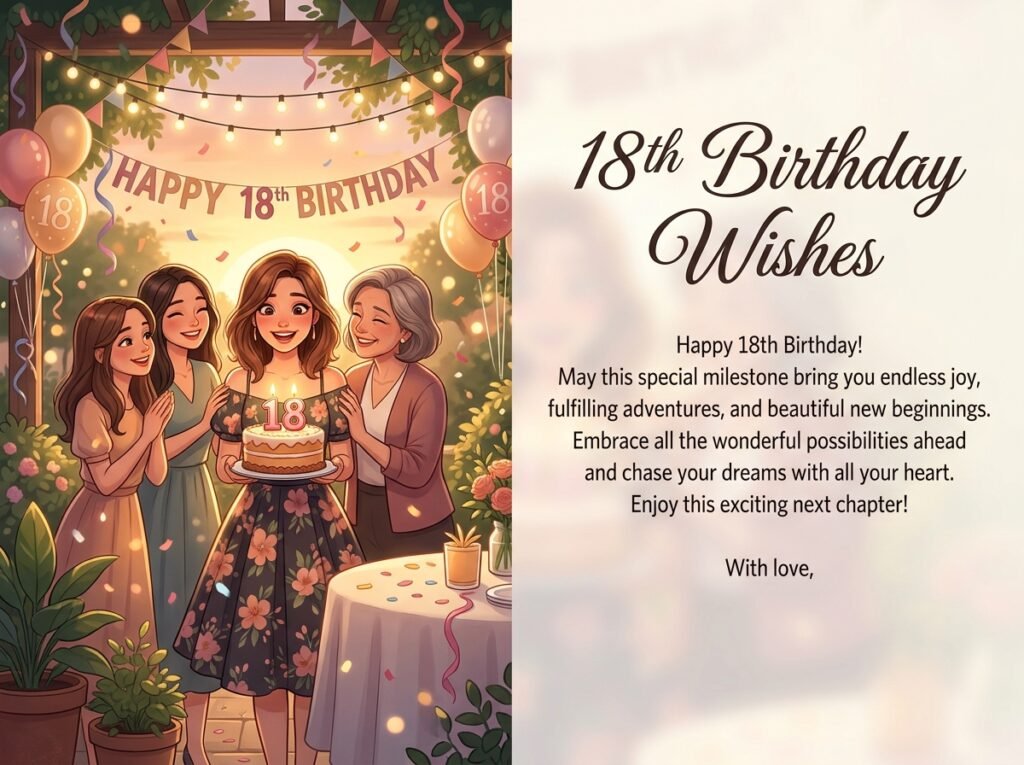 18th Birthday Captions and Wishes