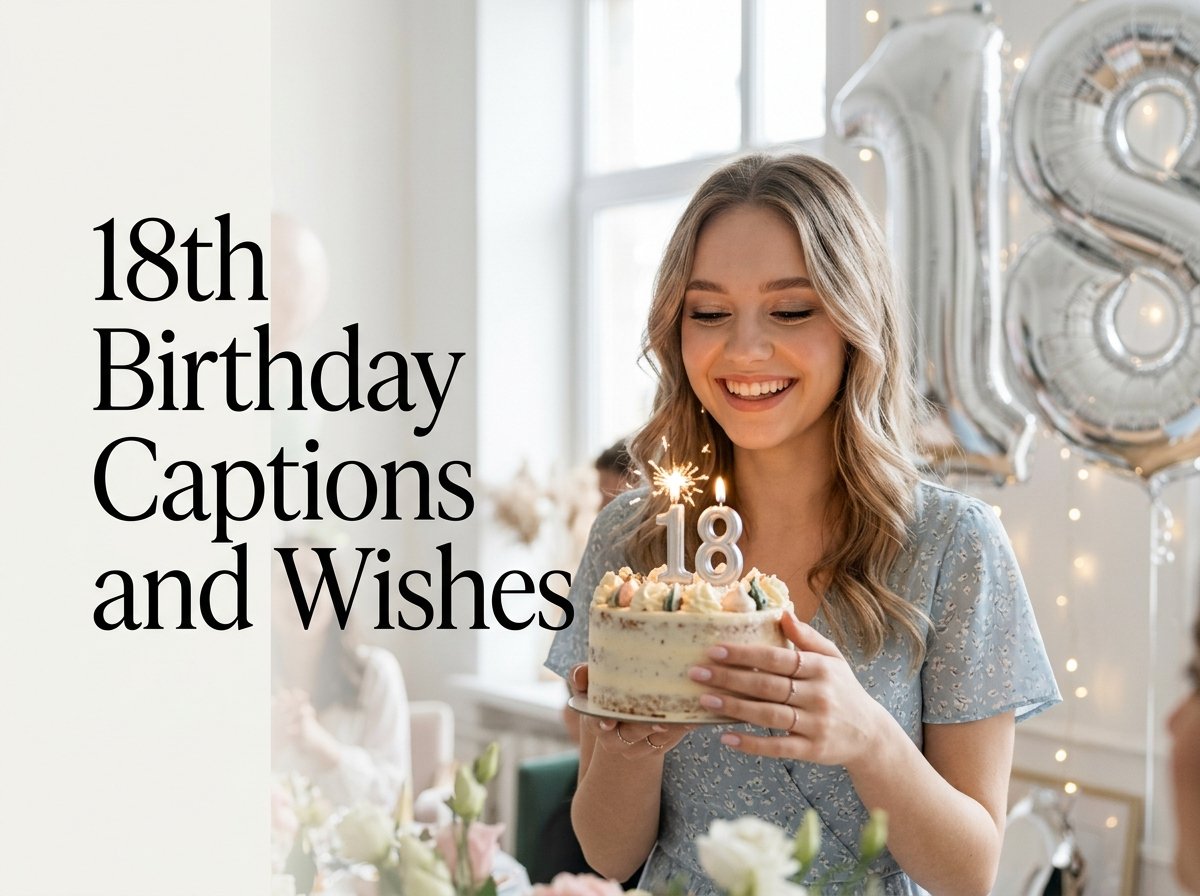 18th Birthday Captions and Wishes