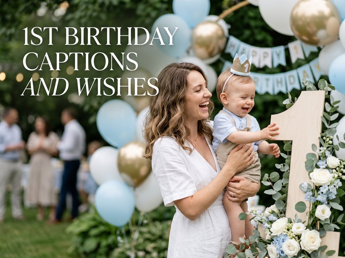 1st Birthday Captions and Wishes