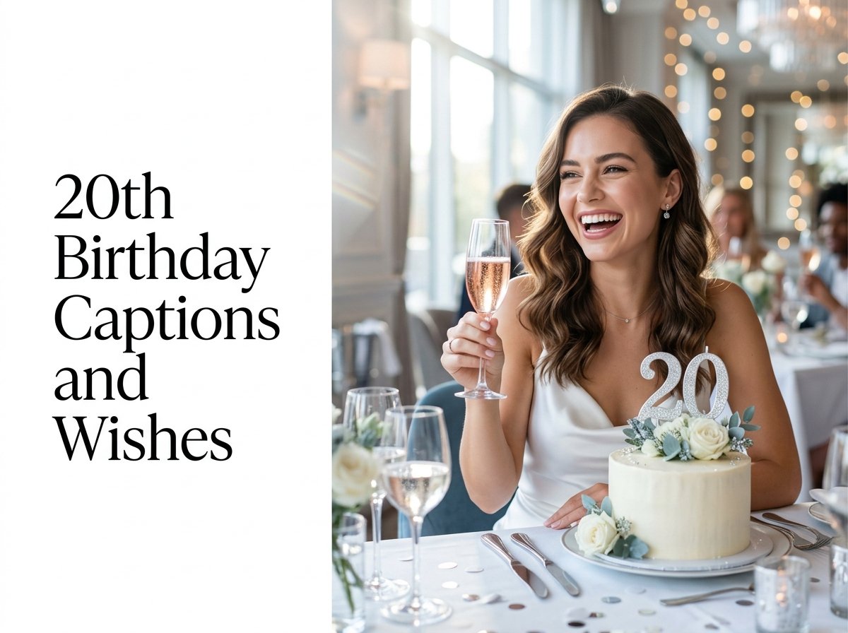 20th Birthday Captions and Wishes
