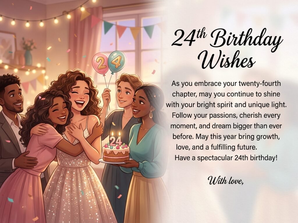 24th Birthday Captions and Wishes