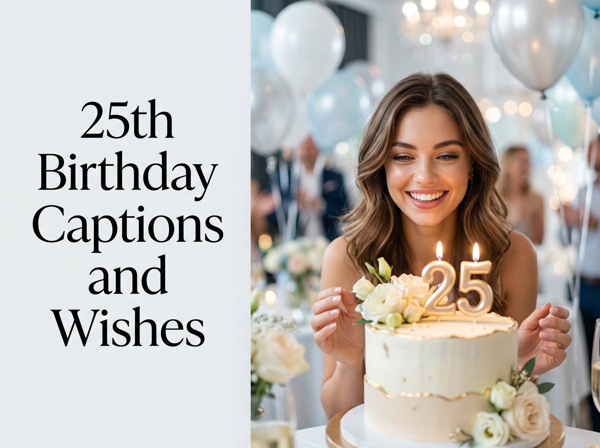 25th Birthday Captions and Wishes