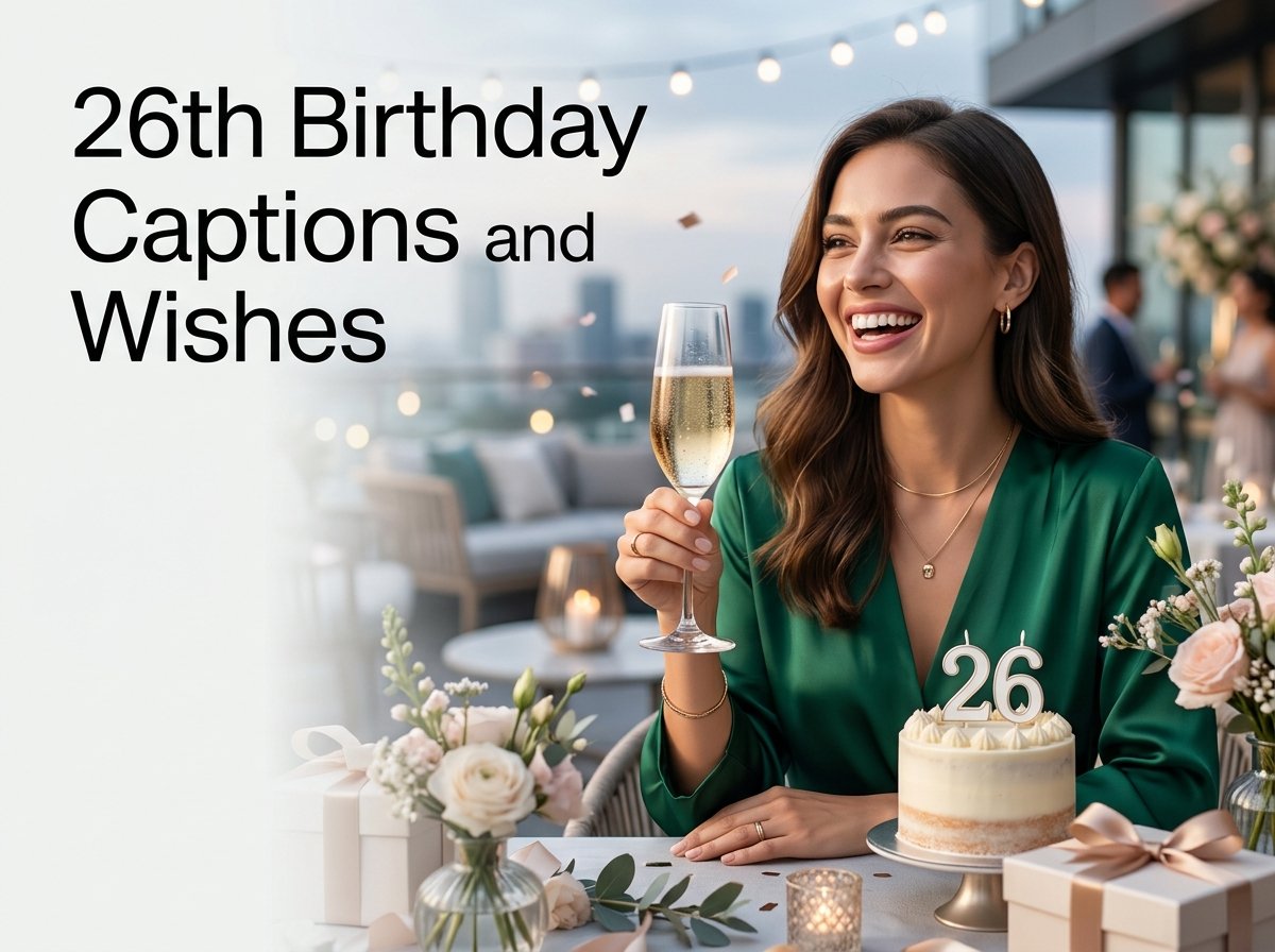 26th Birthday Captions and Wishes