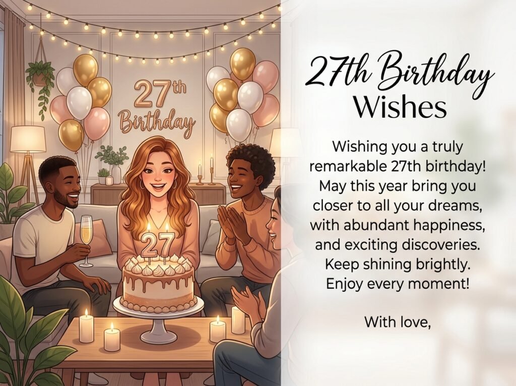 27th Birthday Captions and Wishes