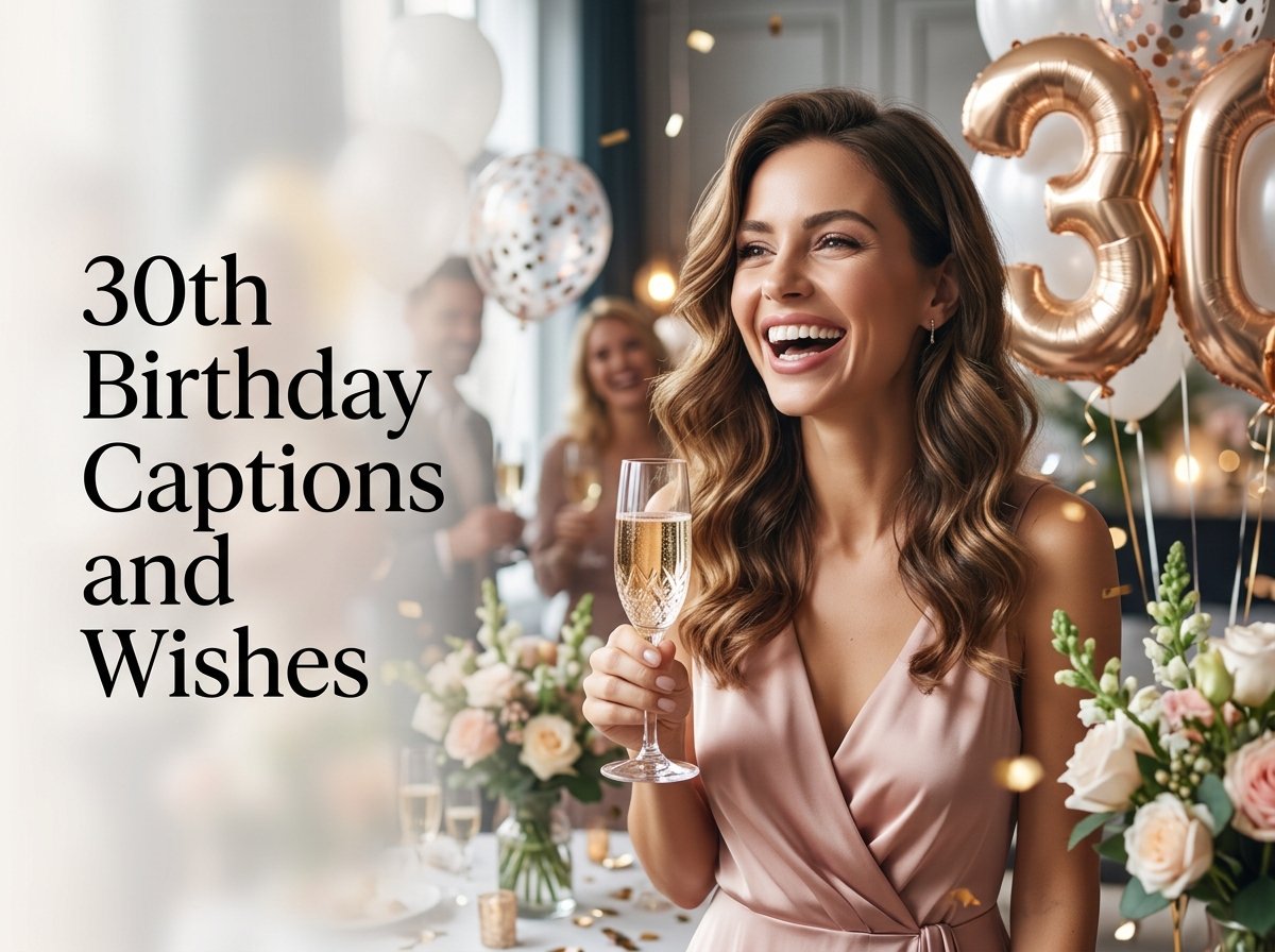 30th Birthday Captions and Wishes