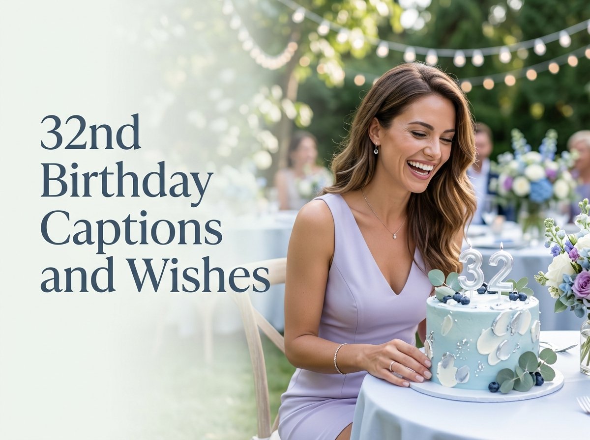 32nd Birthday Captions and Wishes