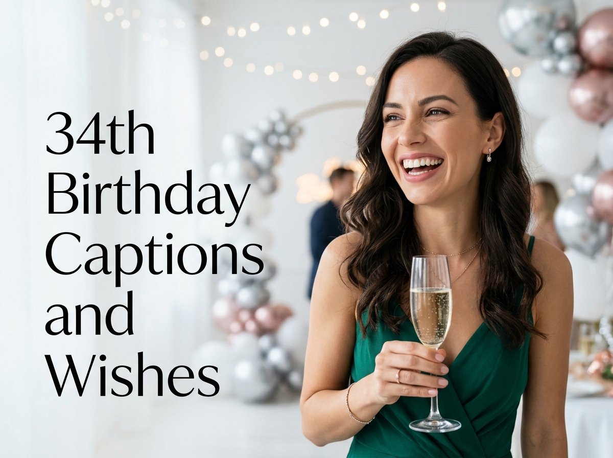 34th Birthday Captions and Wishes