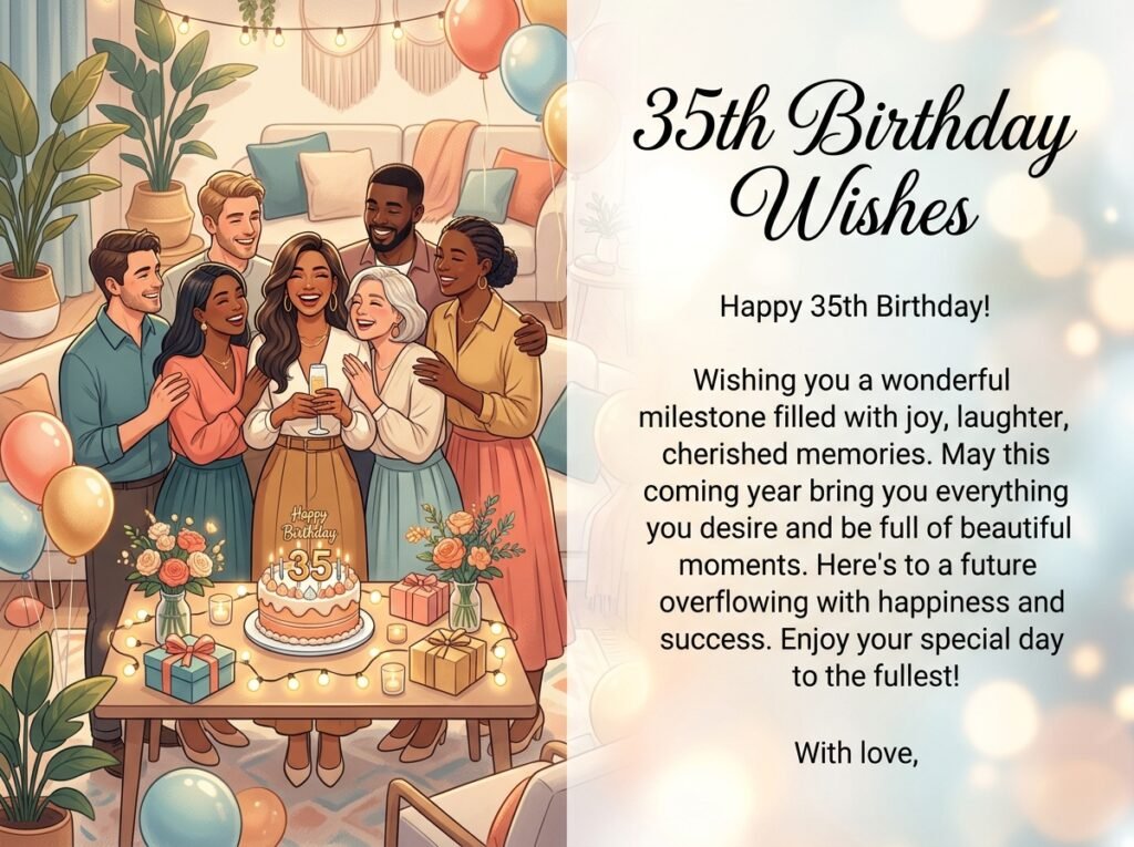 35th Birthday Captions and Wishes