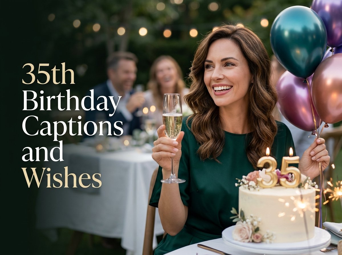 35th Birthday Captions and Wishes