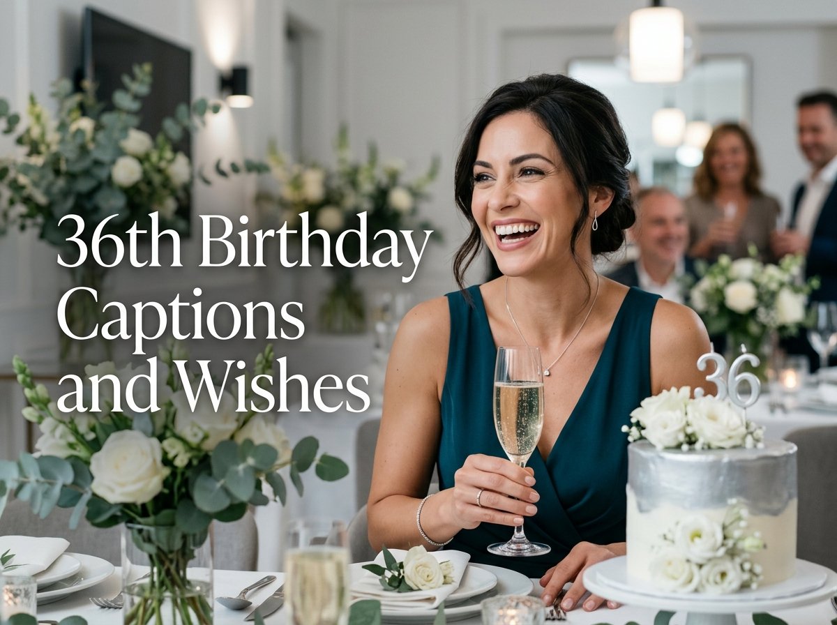 36th Birthday Captions and Wishes