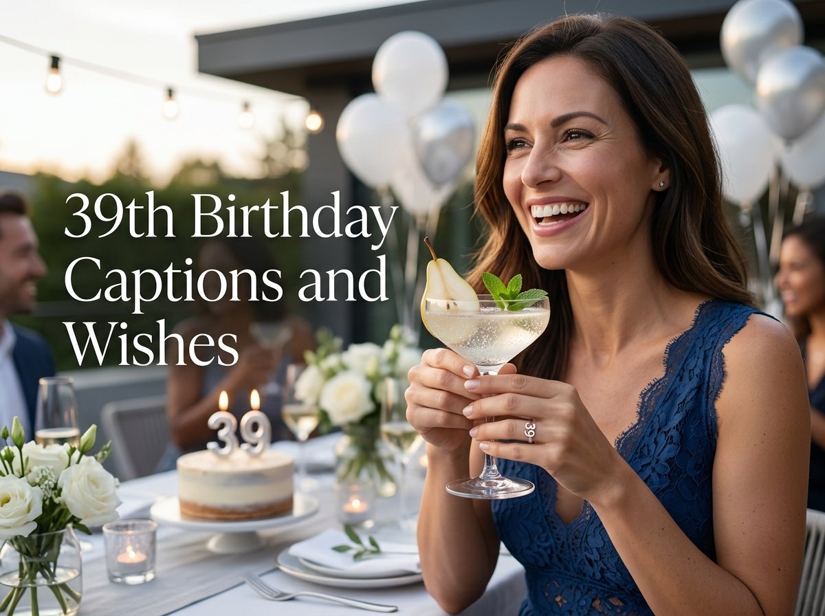 39th Birthday Captions and Wishes