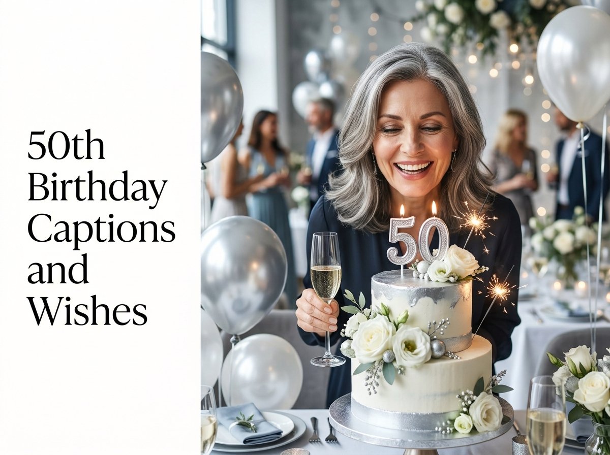 50th Birthday Captions and Wishes