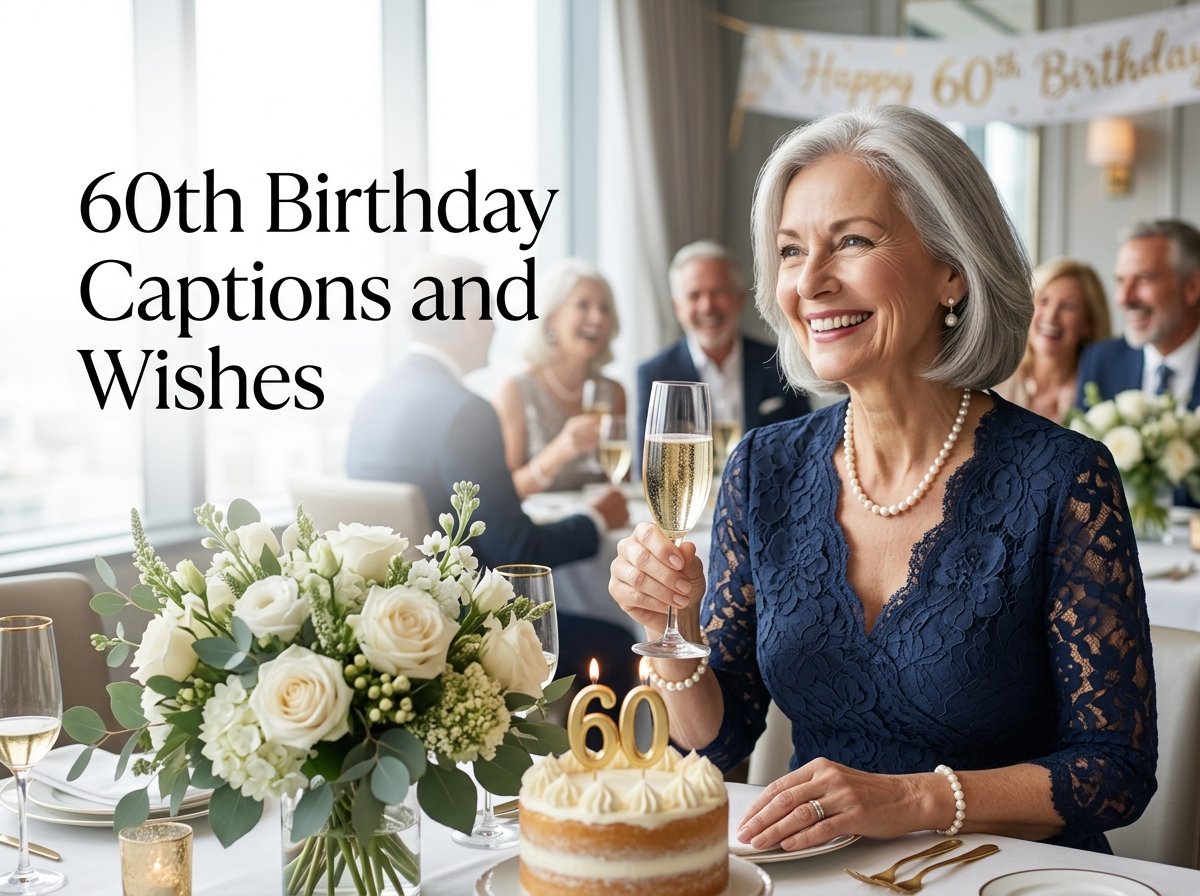 60th Birthday Captions and Wishes