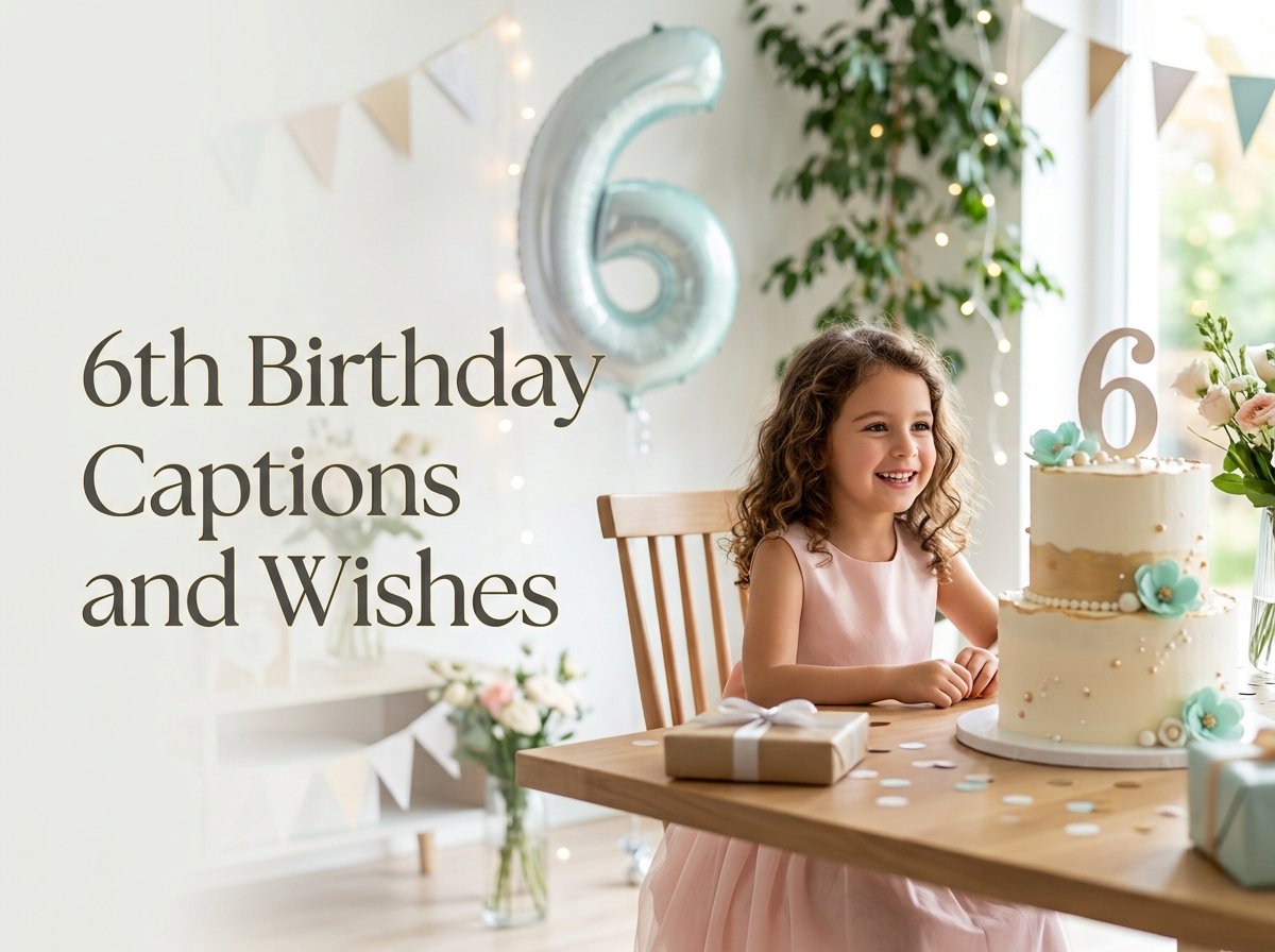 6th Birthday Captions and Wishes