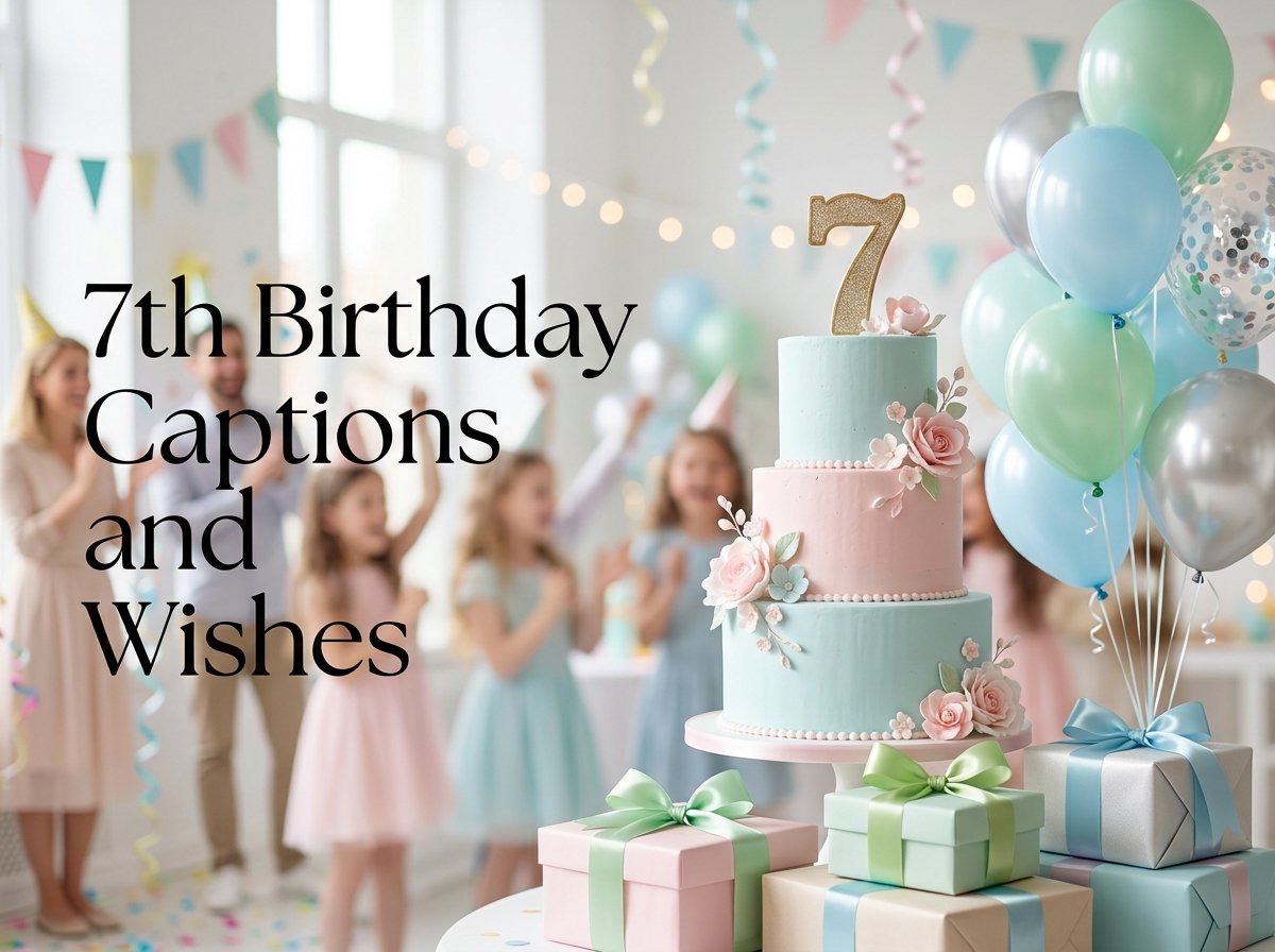 7th Birthday Captions and Wishes