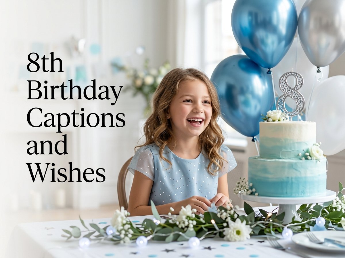 8th Birthday Captions and Wishes