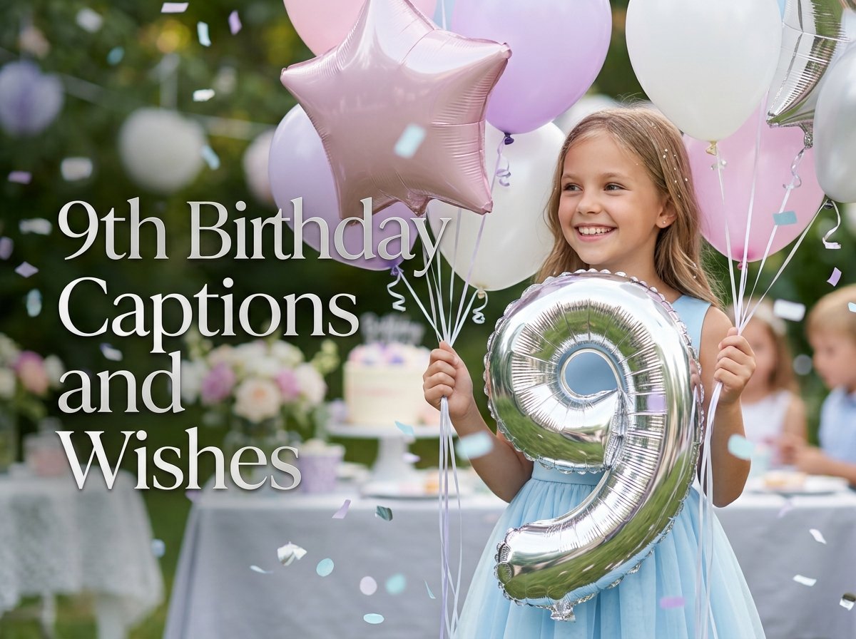 9th Birthday Captions and Wishes