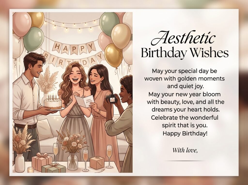Aesthetic Birthday Captions and Wishes