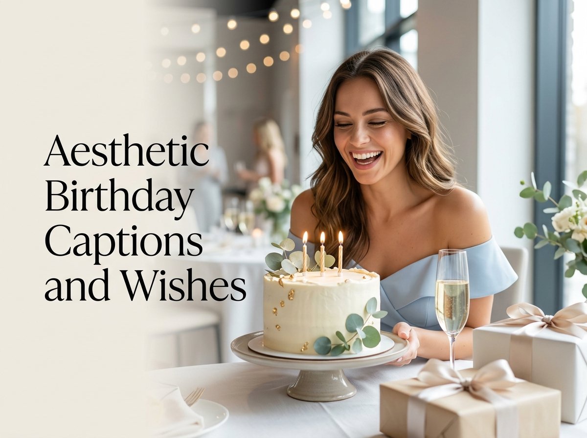 Aesthetic Birthday Captions and Wishes