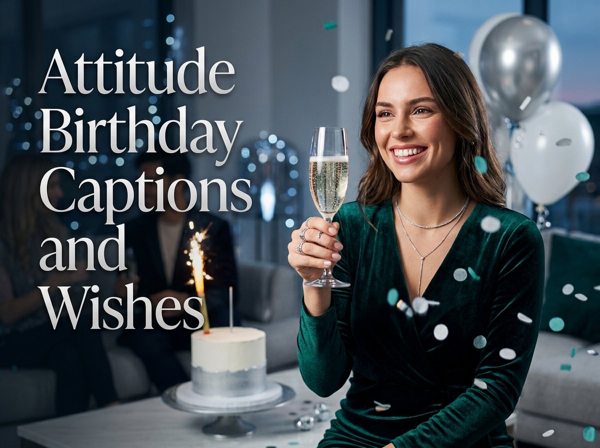 Attitude Birthday Captions and Wishes