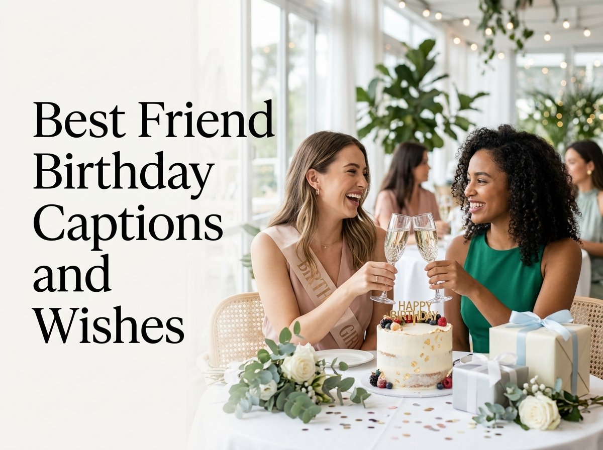 Best Friend Birthday Captions and Wishes