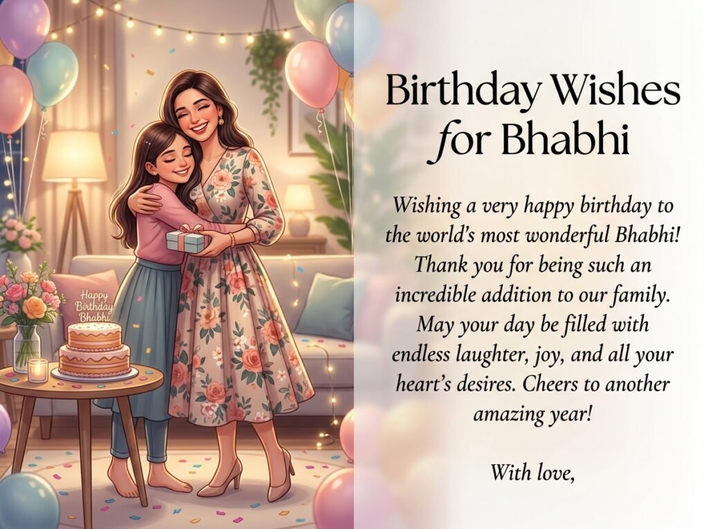 Birthday Captions and Wishes for Bhabhi