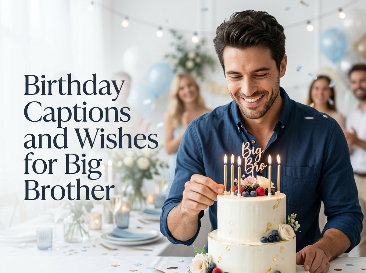 Birthday Captions and Wishes for Big Brother