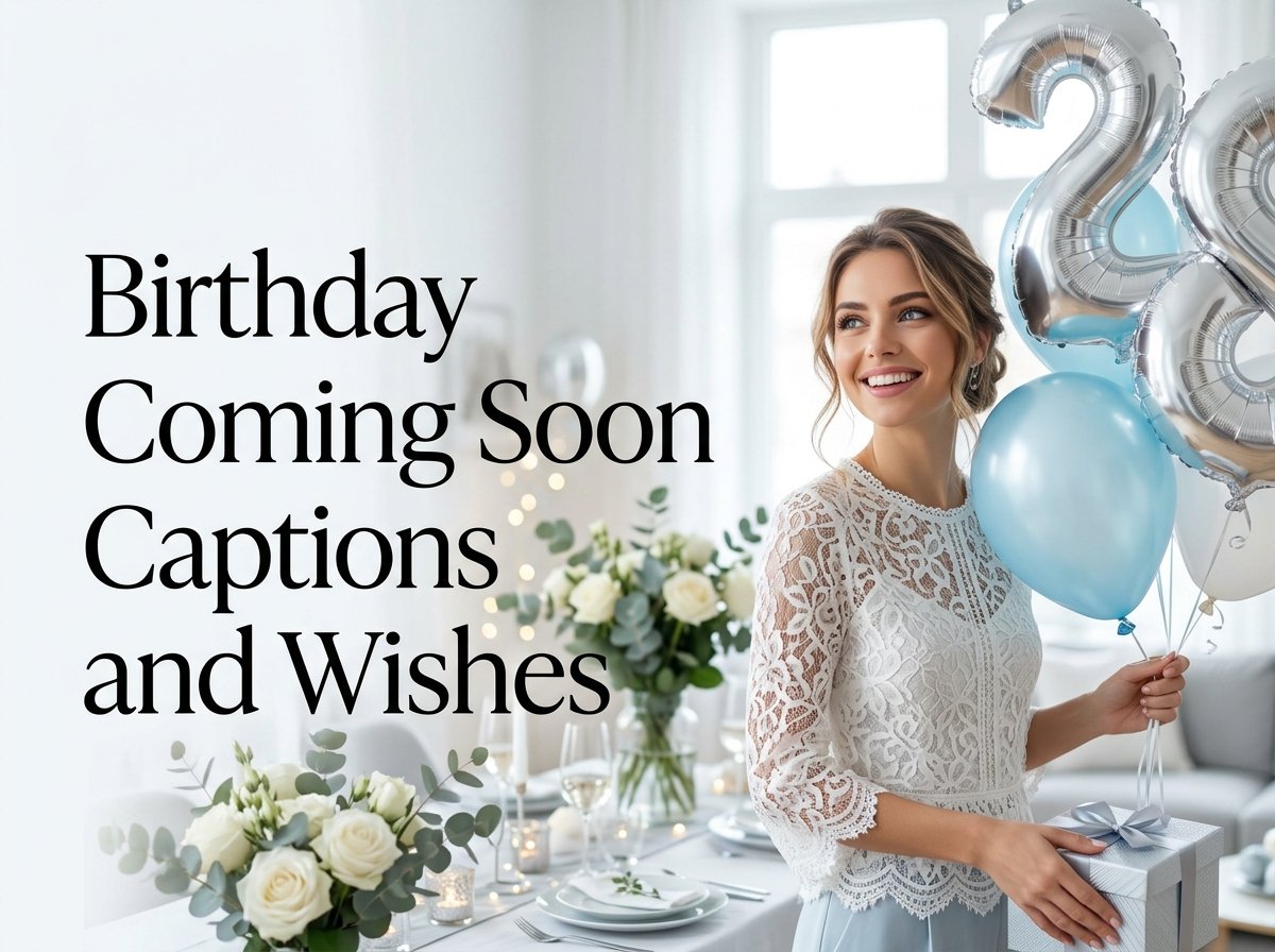 Birthday Coming Soon Captions and Wishes