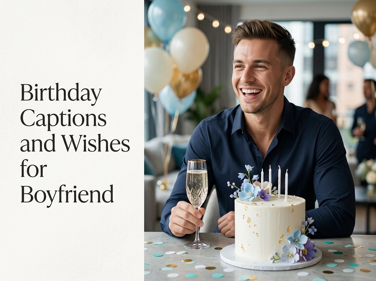 Birthday Captions and Wishes for Boyfriend