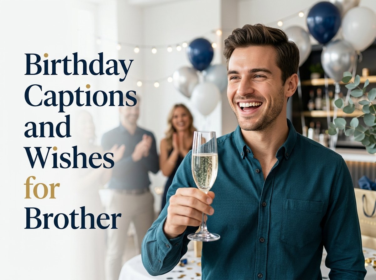 Birthday Captions and Wishes for Brother