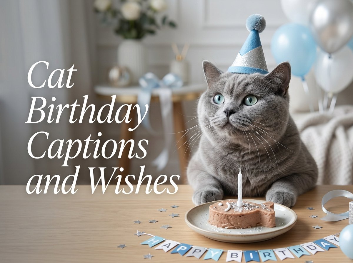 Cat Birthday Captions and Wishes