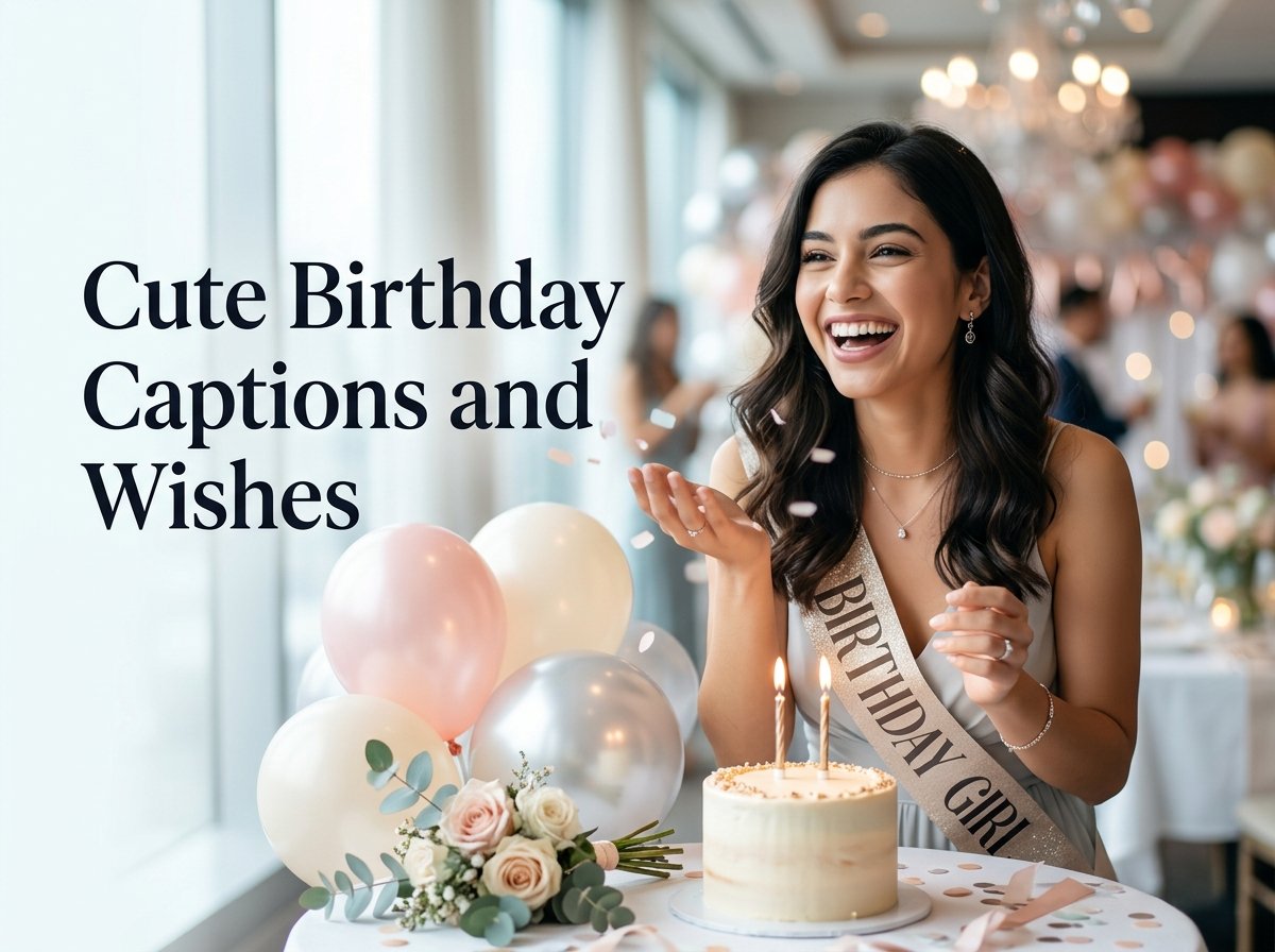 Cute Birthday Captions and Wishes