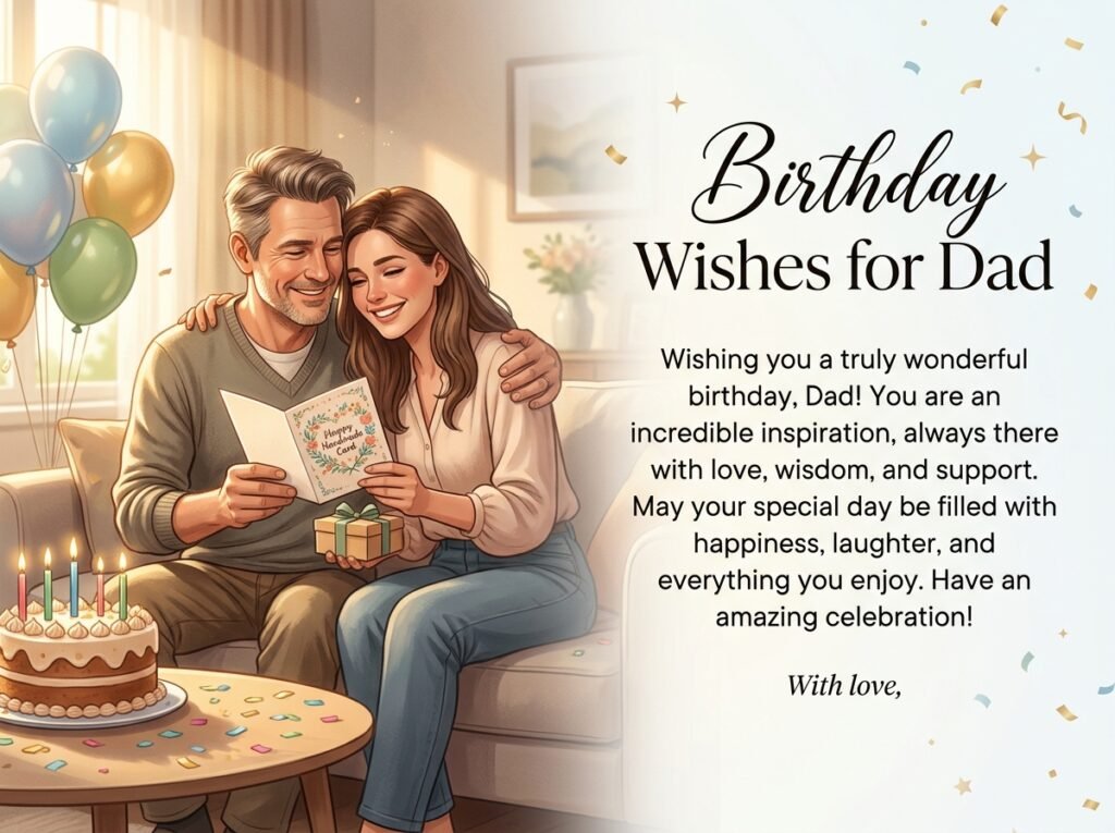Birthday Captions and Wishes for Dad