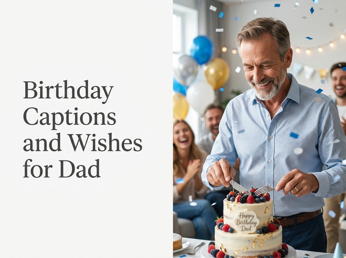 Birthday Captions and Wishes for Dad