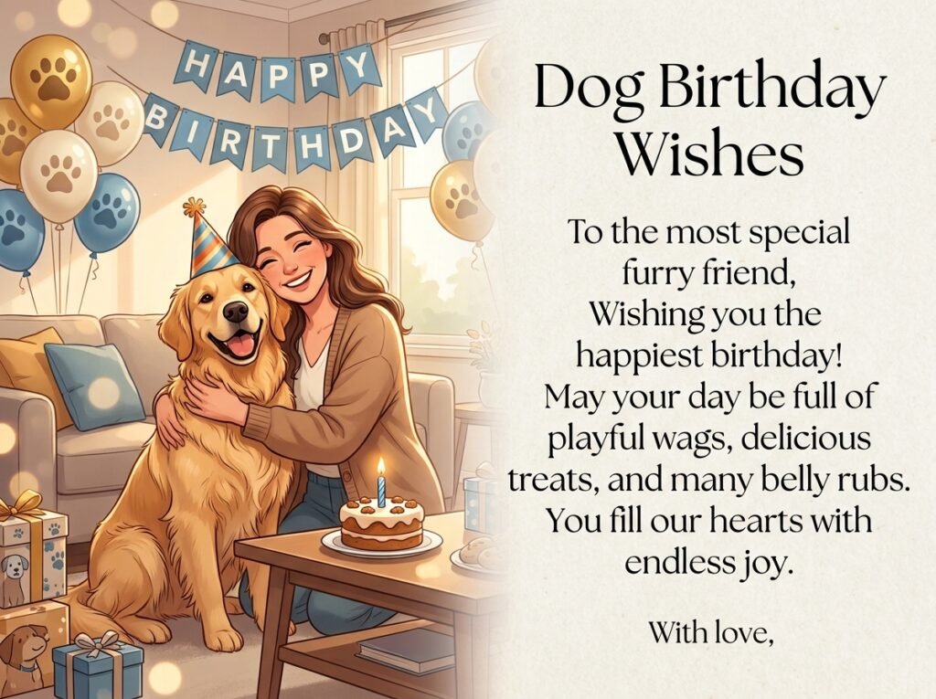 Dog Birthday Captions and Wishes