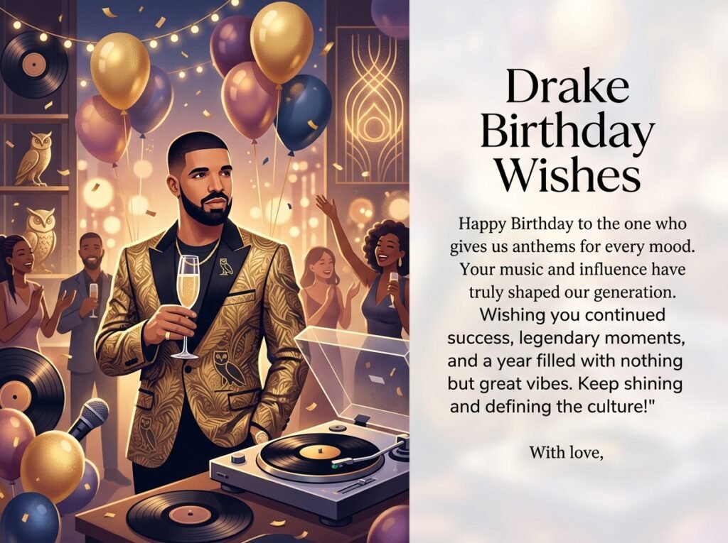Drake Birthday Captions and Wishes