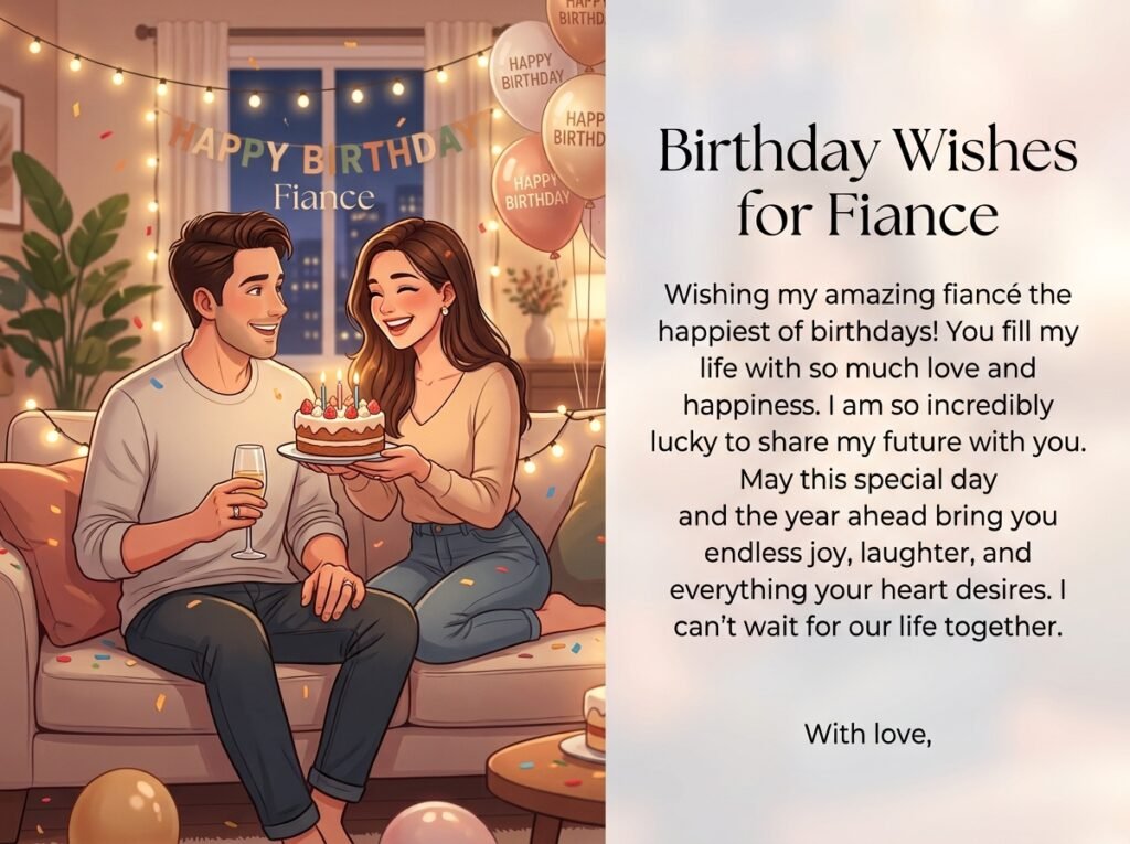 Birthday Captions and Wishes for Fiance