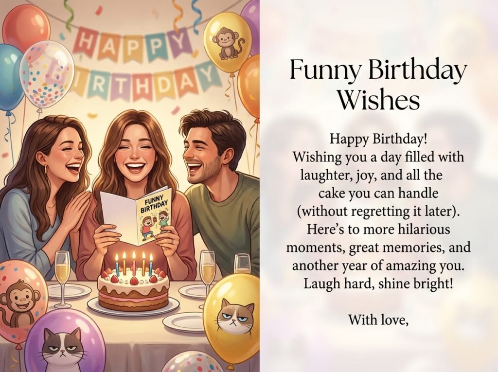 Funny Birthday Captions and Wishes