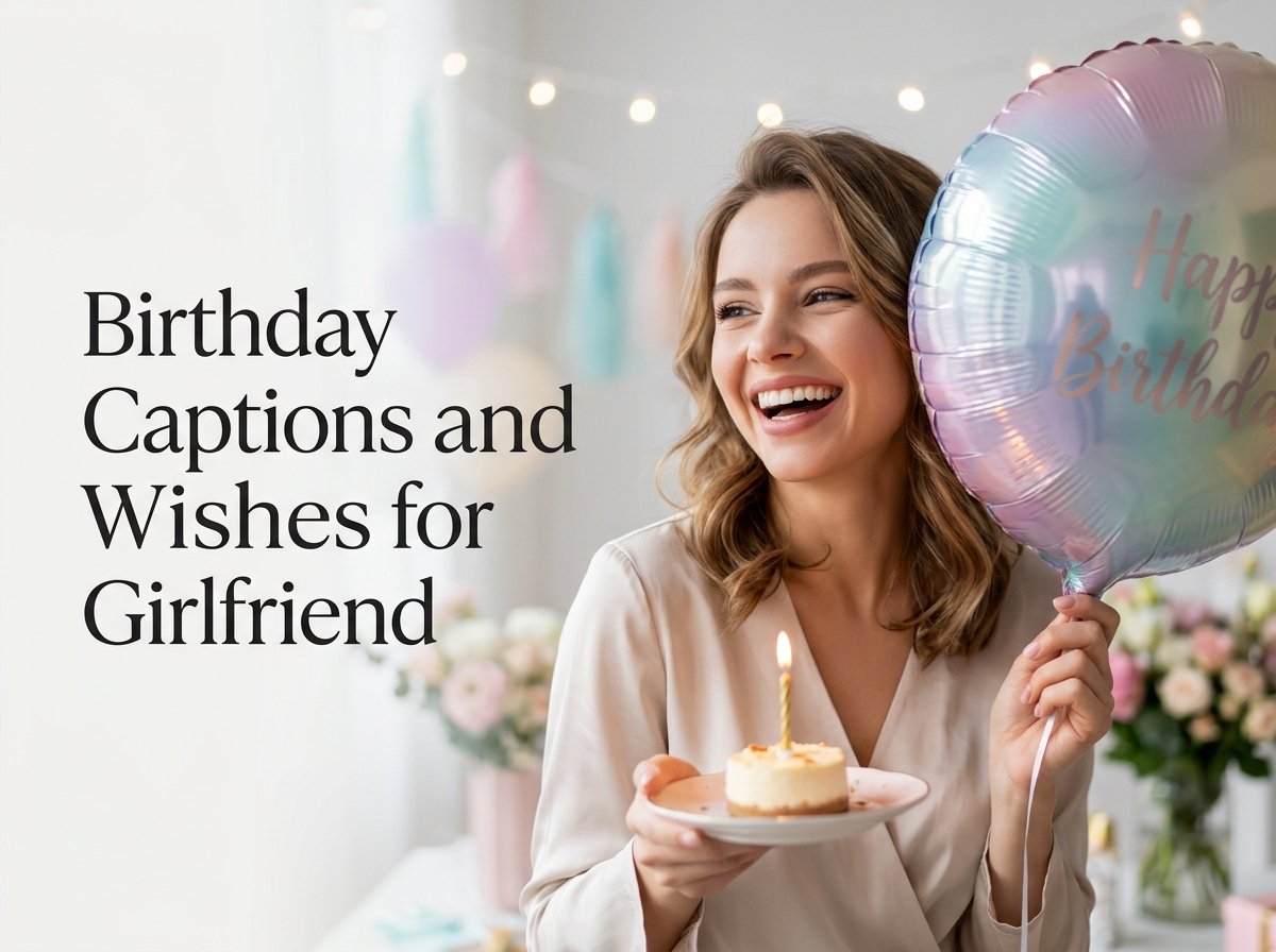Birthday Captions and Wishes for Girlfriend