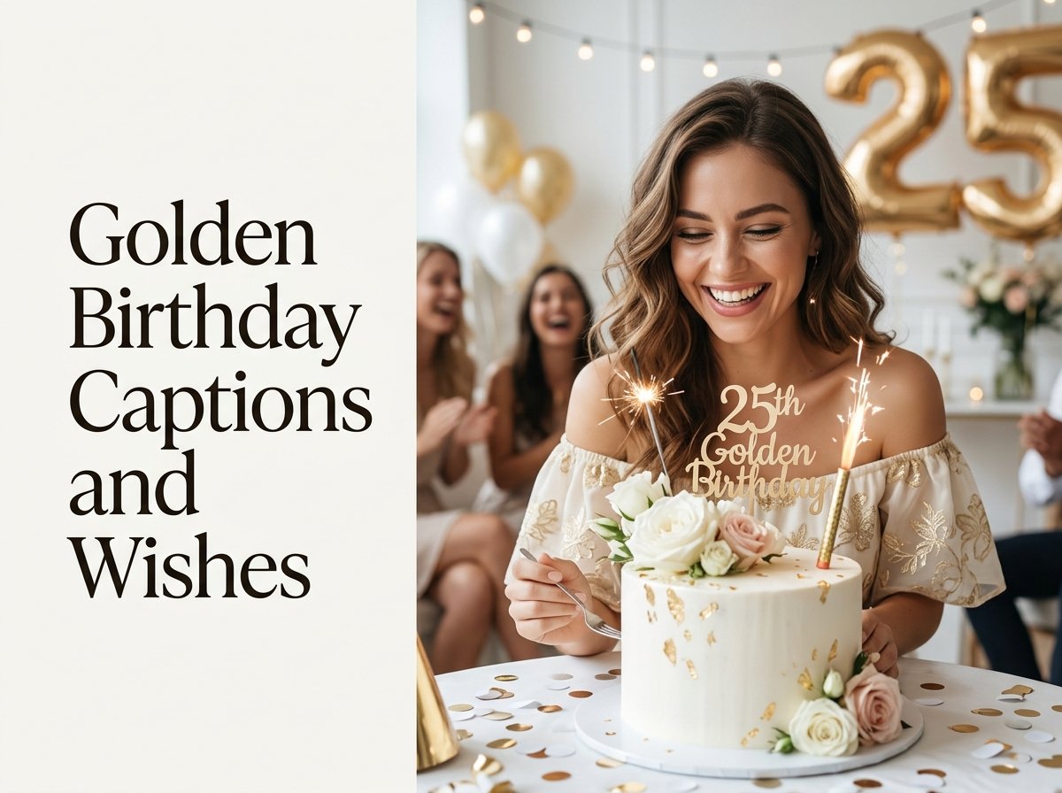 Golden Birthday Captions and Wishes