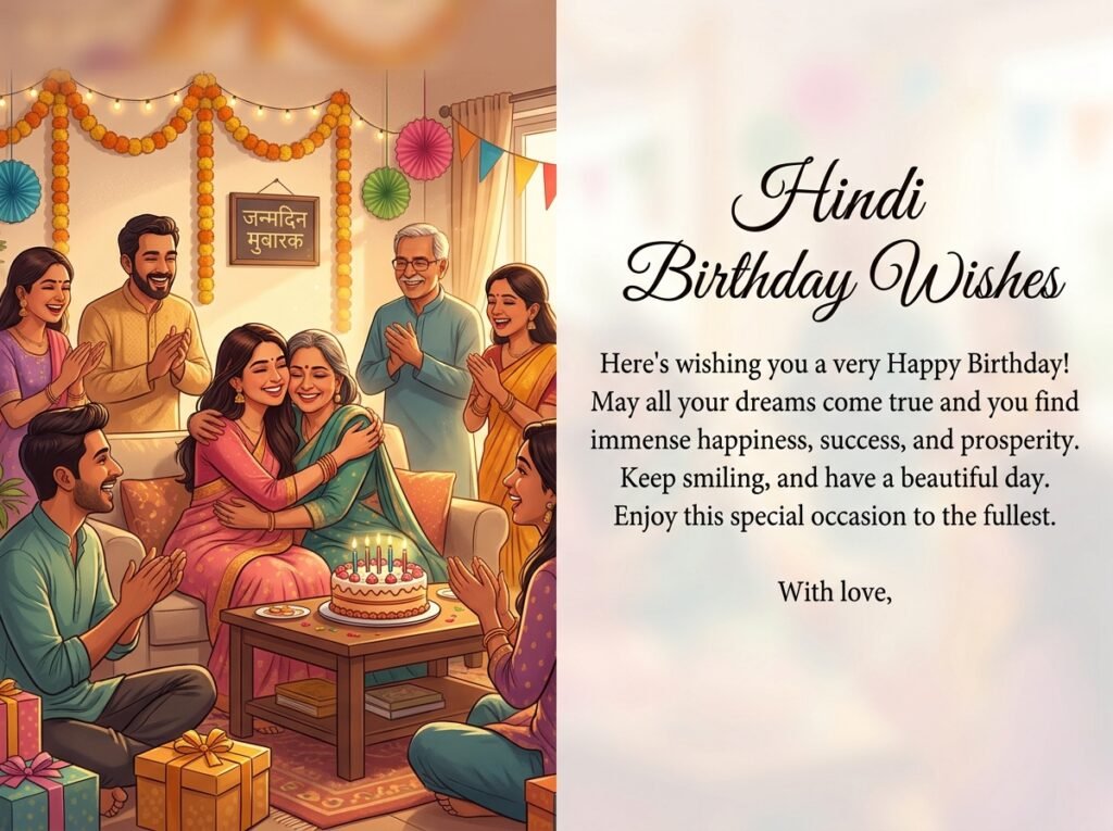 Hindi Birthday Captions and Wishes