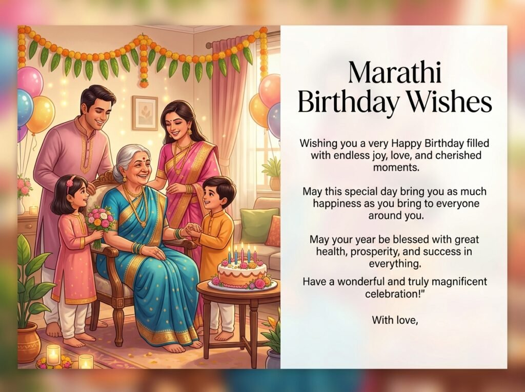 Marathi Birthday Captions and Wishes