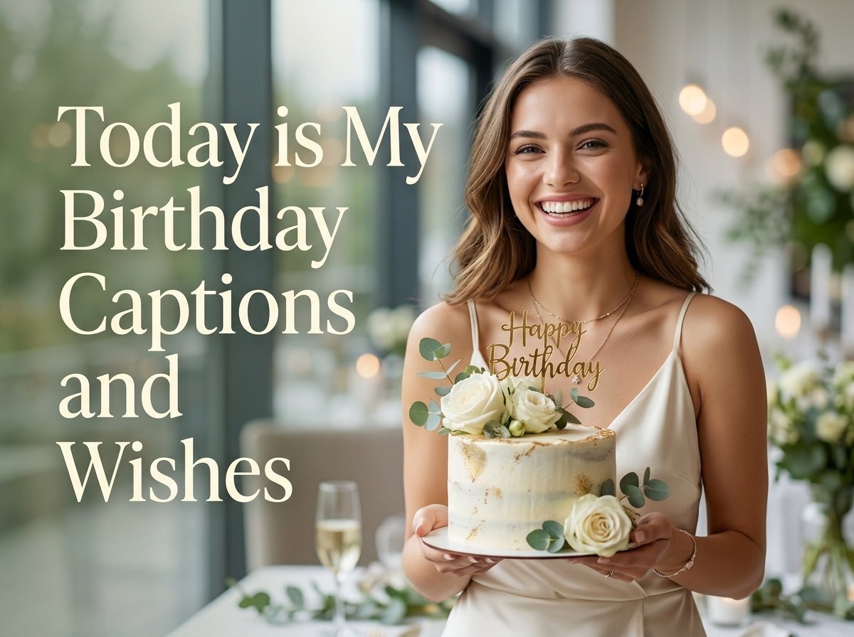 Today is My Birthday Captions and Wishes