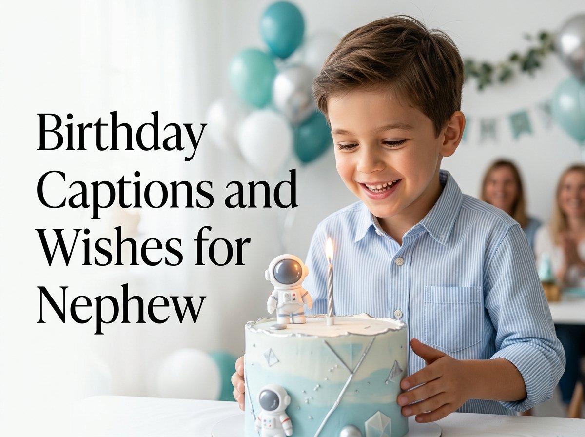 Birthday Captions and Wishes for Nephew