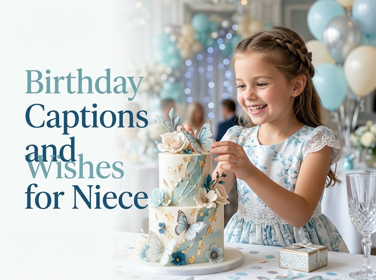 Birthday Captions and Wishes for Niece