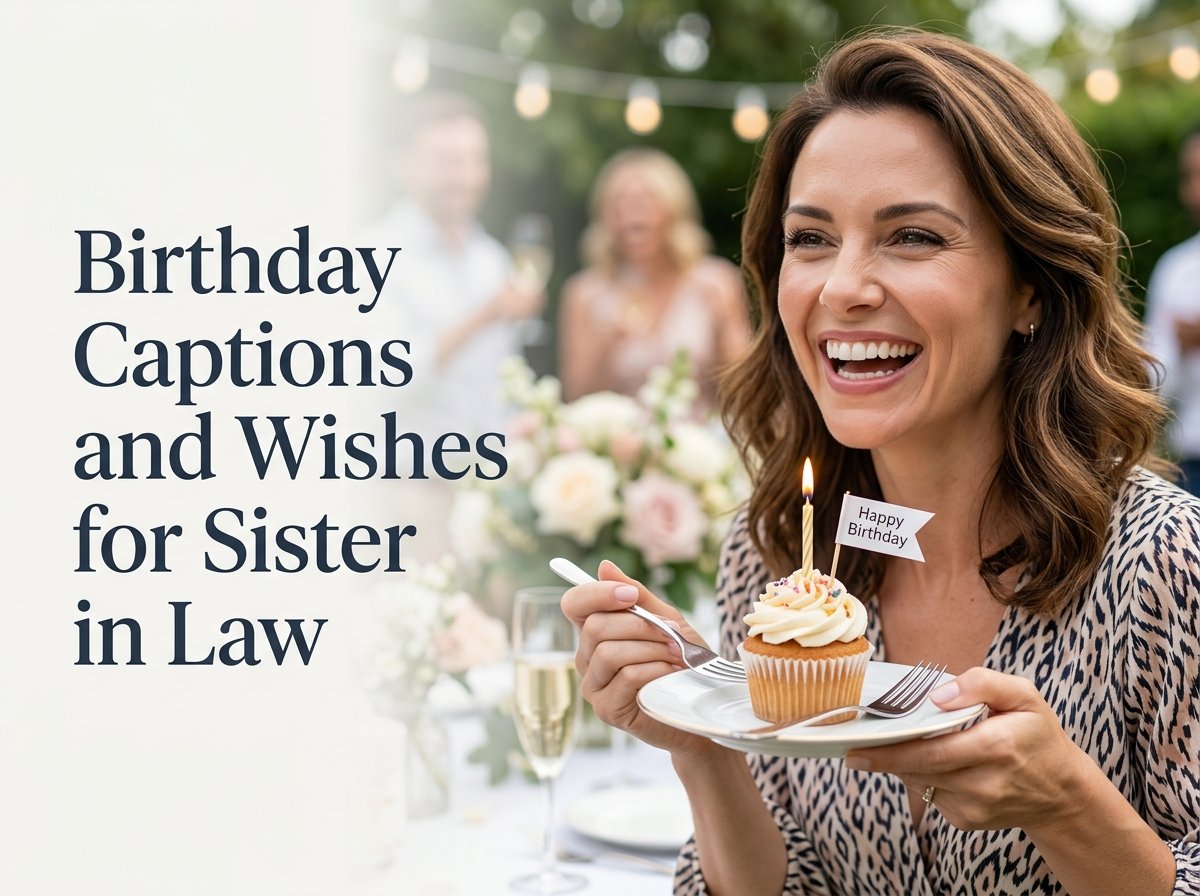 Birthday Captions and Wishes for Sister in Law