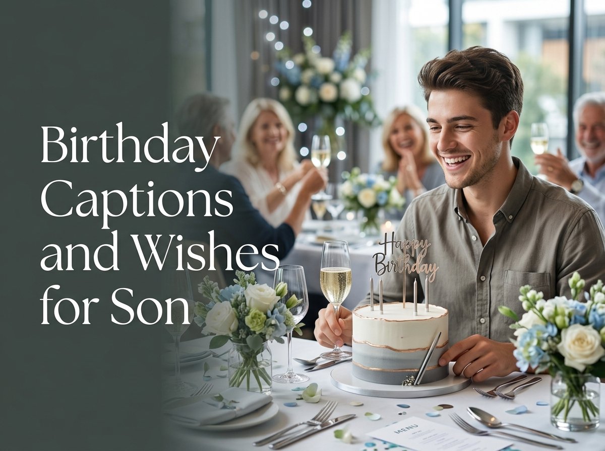 Birthday Captions and Wishes for Son